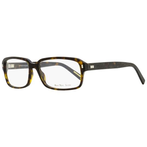 Dior Men's Homme Eyeglasses Black Tie 160 086 Dark Havana 